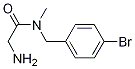 2-AMino-N-(4-broMo-benzyl)-N-Methyl-acetaMide Struktur