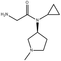 2-AMino-N-cyclopropyl-N-((S)-1-Methyl-pyrrolidin-3-yl)-acetaMide Struktur