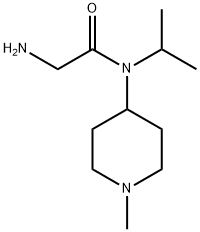 2-AMino-N-isopropyl-N-(1-Methyl-piperidin-4-yl)-acetaMide Struktur