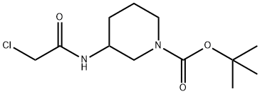 3-(2-Chloro-acetylaMino)-piperidine-1-carboxylic acid tert-butyl ester Struktur