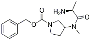 3-[((S)-2-AMino-propionyl)-Methyl-aMino]-pyrrolidine-1-carboxylic acid benzyl ester Struktur