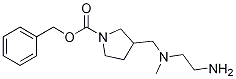 3-{[(2-AMino-ethyl)-Methyl-aMino]-Methyl}-pyrrolidine-1-carboxylic acid benzyl ester Struktur