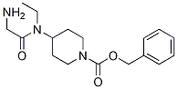 4-[(2-AMino-acetyl)-ethyl-aMino]-piperidine-1-carboxylic acid benzyl ester Struktur