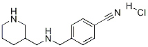 4-{[(Piperidin-3-ylMethyl)-aMino]-Methyl}-benzonitrile hydrochloride Struktur