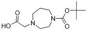 4-CarboxyMethyl-[1,4]diazepane-1-carboxylic acid tert-butyl ester Struktur