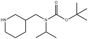 Isopropyl-piperidin-3-ylMethyl-carbaMic acid tert-butyl ester Struktur