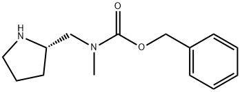 Methyl-(S)-1-pyrrolidin-2-ylMethyl-carbaMic acid benzyl ester Struktur