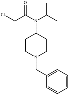 N-(1-Benzyl-piperidin-4-yl)-2-chloro-N-isopropyl-acetaMide Struktur