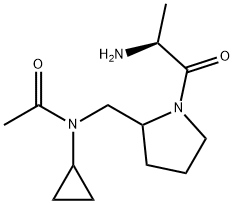 N-[1-((S)-2-AMino-propionyl)-pyrrolidin-2-ylMethyl]-N-cyclopropyl-acetaMide Struktur