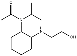 N-[2-(2-Hydroxy-ethylaMino)-cyclohexyl]-N-isopropyl-acetaMide Struktur