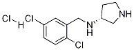 (2,5-Dichloro-benzyl)-(R)-pyrrolidin-3-yl-amine hydrochloride Struktur