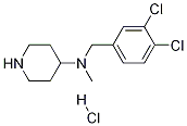 (3,4-Dichloro-benzyl)-methyl-piperidin-4-yl-amine hydrochloride Struktur