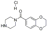 (2,3-Dihydro-benzo[1,4]dioxin-6-yl)-piperazin-1-yl-Methanone hydrochloride Struktur