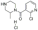 (2-Chloro-pyridin-3-yl)-(2-Methyl-piperazin-1-yl)-Methanone hydrochloride Struktur