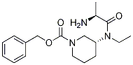 (R)-3-[((S)-2-AMino-propionyl)-ethyl-aMino]-piperidine-1-carboxylic acid benzyl ester Struktur