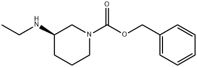 (R)-3-EthylaMino-piperidine-1-carboxylic acid benzyl ester Struktur