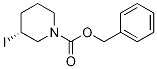 (R)-3-Iodo-piperidine-1-carboxylic acid benzyl ester Struktur