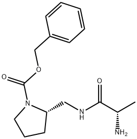 (S)-2-[((S)-2-AMino-propionylaMino)-Methyl]-pyrrolidine-1-carboxylic acid benzyl ester Struktur