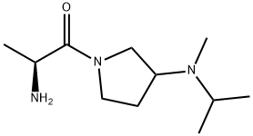 (S)-2-AMino-1-[3-(isopropyl-Methyl-aMino)-pyrrolidin-1-yl]-propan-1-one Struktur