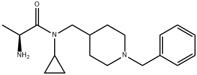 (S)-2-AMino-N-(1-benzyl-piperidin-4-ylMethyl)-N-cyclopropyl-propionaMide Struktur