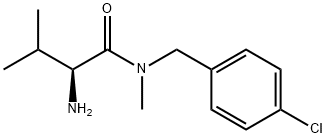 (S)-2-AMino-N-(4-chloro-benzyl)-3,N-diMethyl-butyraMide Struktur