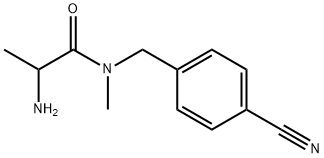 (S)-2-AMino-N-(4-cyano-benzyl)-N-Methyl-propionaMide Struktur