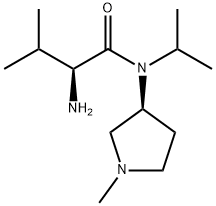 (S)-2-AMino-N-isopropyl-3-Methyl-N-((S)-1-Methyl-pyrrolidin-3-yl)-butyraMide Struktur