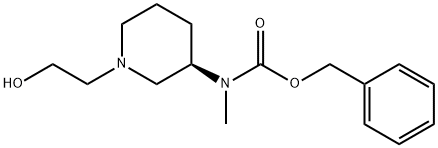 [(R)-1-(2-Hydroxy-ethyl)-piperidin-3-yl]-Methyl-carbaMic acid benzyl ester Struktur