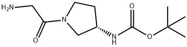 [(S)-1-(2-AMino-acetyl)-pyrrolidin-3-yl]-carbaMic acid tert-butyl ester Struktur