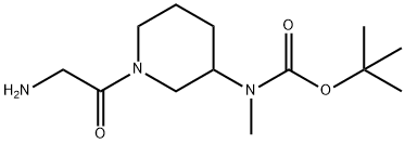 [1-(2-AMino-acetyl)-piperidin-3-yl]-Methyl-carbaMic acid tert-butyl ester Struktur