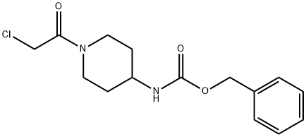 [1-(2-Chloro-acetyl)-piperidin-4-yl]-carbaMic acid benzyl ester Struktur