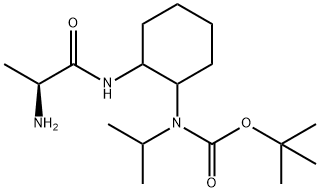 [2-((S)-2-AMino-propionylaMino)-cyclohexyl]-isopropyl-carbaMic acid tert-butyl ester Struktur