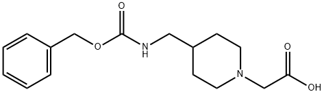 [4-(BenzyloxycarbonylaMino-Methyl)-piperidin-1-yl]-acetic acid Struktur