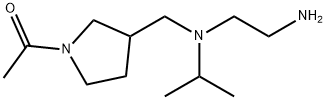 1-(3-{[(2-AMino-ethyl)-isopropyl-aMino]-Methyl}-pyrrolidin-1-yl)-ethanone Struktur