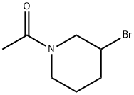 1-(3-BroMo-piperidin-1-yl)-ethanone Struktur