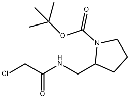 2-[(2-Chloro-acetylaMino)-Methyl]-pyrrolidine-1-carboxylic acid tert-butyl ester Struktur