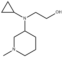 2-[Cyclopropyl-(1-Methyl-piperidin-3-yl)-aMino]-ethanol Struktur