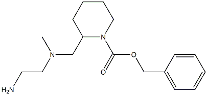 2-{[(2-AMino-ethyl)-Methyl-aMino]-Methyl}-piperidine-1-carboxylic acid benzyl ester Struktur