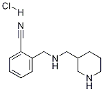 2-{[(Piperidin-3-ylMethyl)-aMino]-Methyl}-benzonitrile hydrochloride Struktur