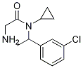 2-AMino-N-[1-(3-chloro-phenyl)-ethyl]-N-cyclopropyl-acetaMide Struktur