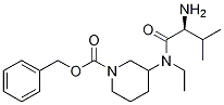 3-[((S)-2-AMino-3-Methyl-butyryl)-ethyl-aMino]-piperidine-1-carboxylic acid benzyl ester Struktur