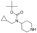 Cyclopropyl-piperidin-4-ylMethyl-carbaMic acid tert-butyl ester Struktur