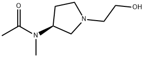 N-[(S)-1-(2-Hydroxy-ethyl)-pyrrolidin-3-yl]-N-Methyl-acetaMide Struktur