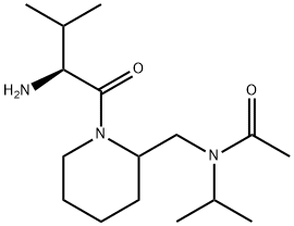 N-[1-((S)-2-AMino-3-Methyl-butyryl)-piperidin-2-ylMethyl]-N-isopropyl-acetaMide Struktur