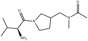 N-[1-((S)-2-AMino-3-Methyl-butyryl)-pyrrolidin-3-ylMethyl]-N-Methyl-acetaMide Struktur