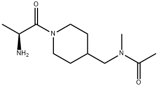 N-[1-((S)-2-AMino-propionyl)-piperidin-4-ylMethyl]-N-Methyl-acetaMide Struktur