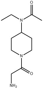 N-[1-(2-AMino-acetyl)-piperidin-4-yl]-N-ethyl-acetaMide Struktur