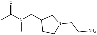 N-[1-(2-AMino-ethyl)-pyrrolidin-3-ylMethyl]-N-Methyl-acetaMide Struktur