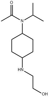 N-[4-(2-Hydroxy-ethylaMino)-cyclohexyl]-N-isopropyl-acetaMide Struktur