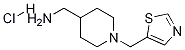 C-(1-Thiazol-5-ylmethyl-piperidin-4-yl)-methylamine hydrochloride Struktur